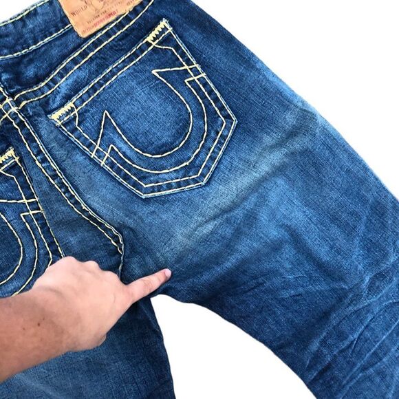 Vintage True Religion Jeans Size 36 BOBBY SUPER T Blue - Picture 7 of 7